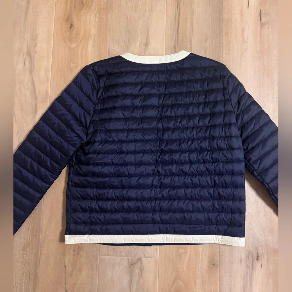 J. McLaughlin Eva Puffer Jacket in Dark Navy Size Large - Picture 8 of 11